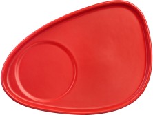 Чайная пара Brighton : блюдце овальное, чашка, коробка, красный