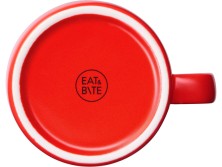 Чайная пара Brighton : блюдце овальное, чашка, коробка, красный