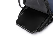 Сумка для мобильного телефона SEUL из экокожи, синий нейви