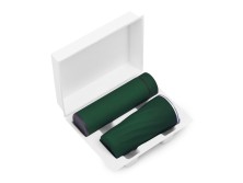 Подарочный набор FAMILY с термосом и термокружкой, темно-зеленый