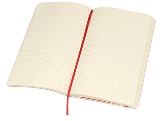 Записная книжка Moleskine Classic Soft (в линейку), Large (13х21см), красный с нанесением логотипа с нанесением логотипа