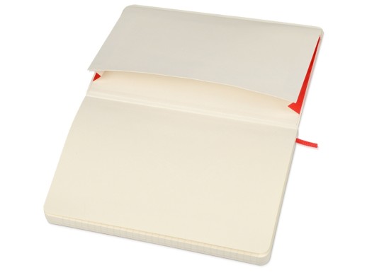 Записная книжка Moleskine Classic Soft (в линейку), Large (13х21см), красный с нанесением логотипа с нанесением логотипа