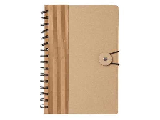 Крафтовый блокнот А5 в твердой обложке Saharan Cypress, 80 листов 70 гр/м2 бумаги, натуральный