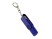 USB-флешка на 256 Гб 2 в 1 поворотный механизм, c дополнительным разъемом Type-C с одноцветным металлическим клипом, синий с нанесением логотипа с нанесением логотипа