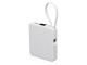 Внешний аккумулятор со встроенным кабелем USB-C Дэнси, 5000 мАч, белый