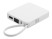 Внешний аккумулятор со встроенным кабелем USB-C Дэнси, 5000 мАч, белый