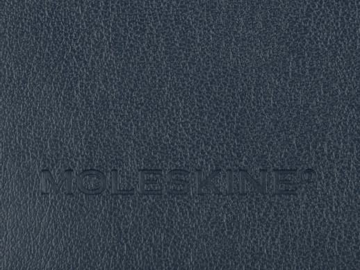 Записная книжка Moleskine Classic Soft (в линейку), Large (13х21см), сапфировый синий с нанесением логотипа с нанесением логотипа