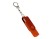 USB-флешка на 256 Гб 2 в 1 поворотный механизм, c дополнительным разъемом Type-C с одноцветным металлическим клипом, оранжевый с нанесением логотипа с нанесением логотипа