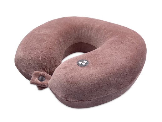 Подушка для путешествий с эффектом памяти Мемо Drowsy Cappuccino с нанесением логотипа с нанесением логотипа