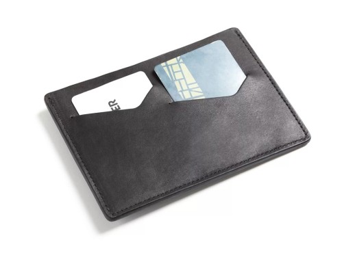 Чехол для паспорта Сунгари, черный с нанесением логотипа с нанесением логотипа