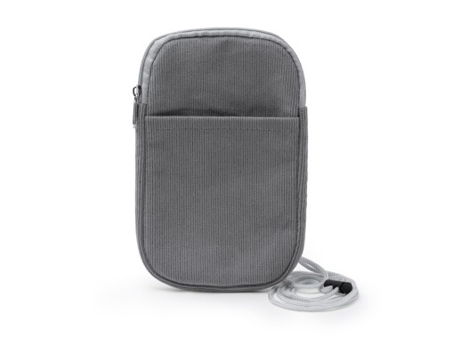 Сумка для мобильного телефона BUSNIX из вельветовой ткани, серый