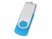Флеш-карта USB 2.0 16 ГБ Квебек, голубой с нанесением логотипа с нанесением логотипа