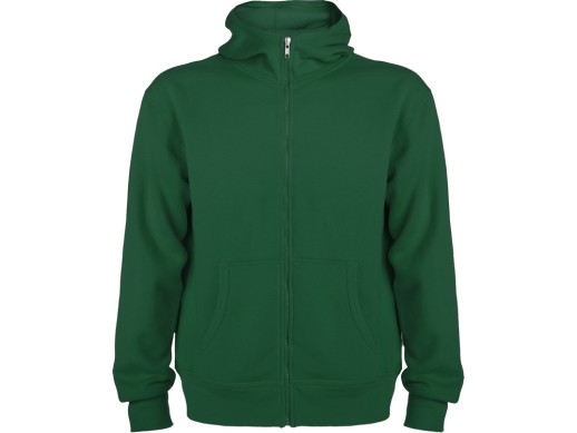 Толстовка на молнии Montblanc унисекс, бутылочный зеленый с нанесением логотипа с нанесением логотипа