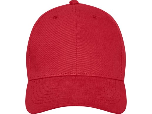 Бейсболка Davis, 6 панелей, красный