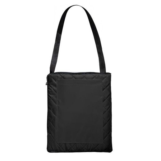 Плед для пикника Rest; чёрный; 115 х 140 см; двухсторонний материал флис 150 гр/м2+оксфорд 210 T   2407/35