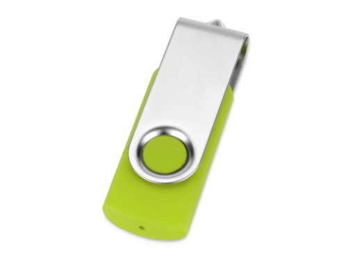 Флеш-карта USB 2.0 32 ГБ Квебек, зеленое яблоко с нанесением логотипа с нанесением логотипа