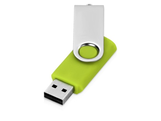 Флеш-карта USB 2.0 32 ГБ Квебек, зеленое яблоко с нанесением логотипа с нанесением логотипа