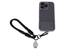 Брелок-браслет Bohemian c тканевым держателем для телефона, черный
