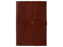 Бизнес-блокнот А5 с клапаном Fabrizio, 80 листов, коричневый