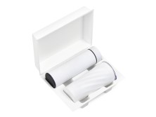 Подарочный набор FAMILY с термосом и термокружкой, белый