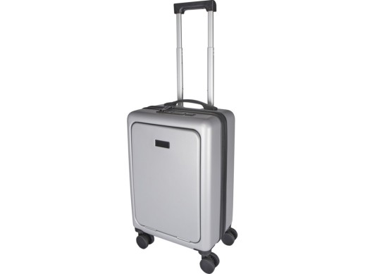 Rover Pro 20-дюймовый чемодан на колесах из материалов, переработанных согласно стандарту GRS, объемом 40 л - Серебряный