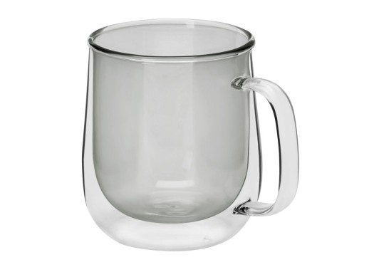 Цветная кружка Ubud с двойными стенками, черный с нанесением логотипа с нанесением логотипа