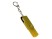 USB-флешка на 256 Гб 2 в 1 поворотный механизм, c дополнительным разъемом Type-C с одноцветным металлическим клипом, желтый с нанесением логотипа с нанесением логотипа