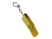 USB-флешка на 256 Гб 2 в 1 поворотный механизм, c дополнительным разъемом Type-C с одноцветным металлическим клипом, желтый с нанесением логотипа с нанесением логотипа