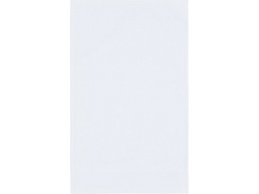 Хлопковое полотенце для ванной Chloe 30x50 см плотностью 550 г/м2, белый с нанесением логотипа с нанесением логотипа
