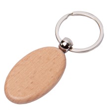 Брелок TIMBER OVAL; 5,2 x 3,2 см; дерево   50138
