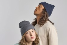 Шапка вязаная двойная Wind-S с патчем - 254431-S.30