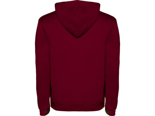 Толстовка с капюшоном Urban мужская, гранатовый/серый меланж