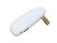 PB_Small_stone Универсальное зарядное устройство power bank в форме камня. 2600MAH. Белый с нанесением логотипа с нанесением логотипа