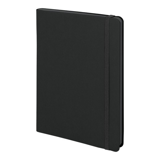 Ежедневник недатированный Shady, А5, черный, кремовый блок в линейку, черный обрез 24700/35