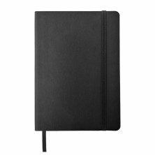 Ежедневник недатированный Shady, А5, черный, кремовый блок в линейку, черный обрез 24700/35