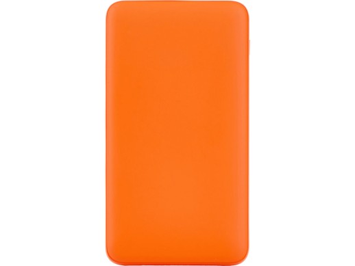 Внешний аккумулятор Powerbank C2, 10000 mAh, оранжевый с нанесением логотипа с нанесением логотипа