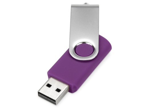 Флеш-карта USB 2.0 32 ГБ Квебек, фиолетовый с нанесением логотипа с нанесением логотипа