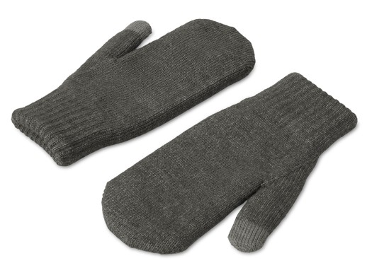 Варежки Dunant, темно-серый меланж