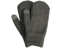 Варежки Dunant, темно-серый меланж
