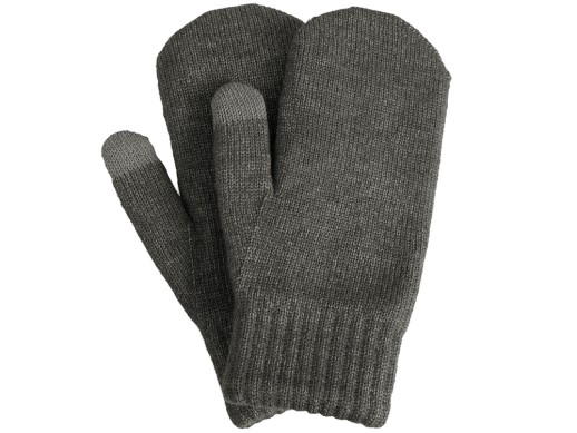 Варежки Dunant, темно-серый меланж