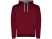 Толстовка с капюшоном Urban мужская, гранатовый/серый меланж