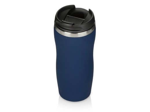 Термокружка Double wall mug C1, soft touch, 350 мл, темно-синий с нанесением логотипа с нанесением логотипа