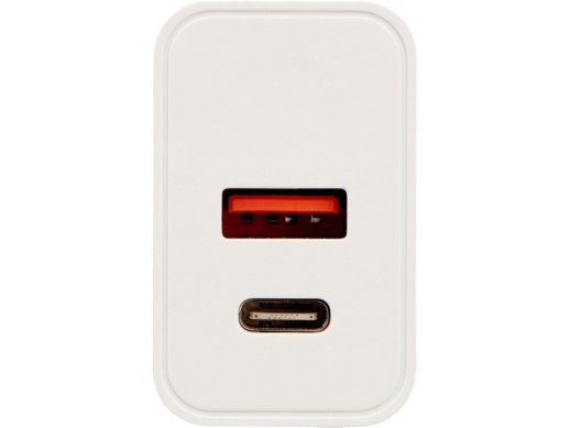 Сетевое зарядное устройство c выходами USB-A и USB-C Recharger Pro, быстрая зарядка QC/PD, 30 Вт, белый