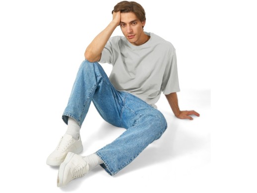 Футболка Berlin к/р оверсайз, 100% хлопок, 180гр, жемчужный с нанесением логотипа с нанесением логотипа