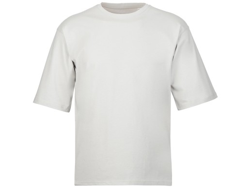 Футболка Berlin к/р оверсайз, 100% хлопок, 180гр, жемчужный с нанесением логотипа с нанесением логотипа