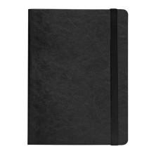 Ежедневник недатированный Boomer, А5, черный, кремовый блок в линейку, без обреза 24702/35