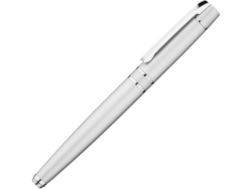 Ручка металлическая роллер VIP R, серый с нанесением логотипа с нанесением логотипа