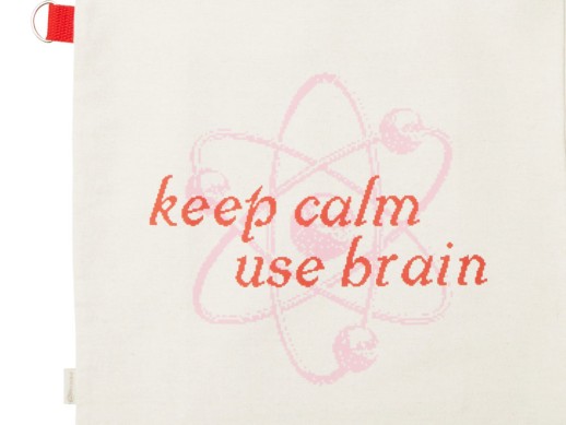 Сумка для покупокTopiс из переработанных материалов с наружным цветным карманом, красный (трафаретн)