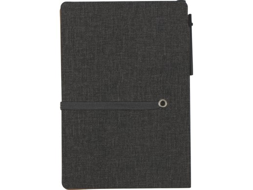 Блокнот А6 Write and stick с ручкой и набором стикеров, черный