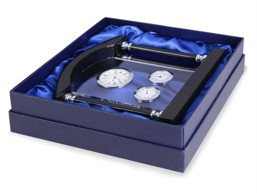 Погодная станция Нобель: часы, термометр, гигрометр